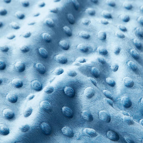 Kuschelfleece geprägte Punkte – hellblau – Muster,  image number 2