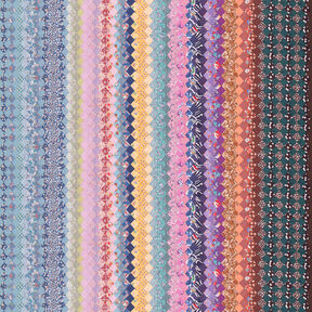 GOTS Baumwollbatist Mustermix Farbverlauf | TCC x LOOKS by Wolfgang Joop – rosa/gelb, 