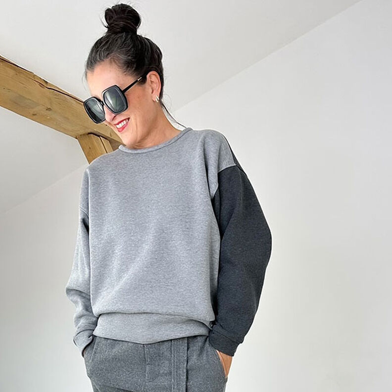 FRAU ZORA Oversized Sweater mit breitem Saumbund | Studio Schnittreif | XS-XXL,  image number 3