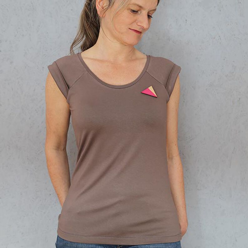 FRAU JOSY Trägershirt Raglannaht und Aufschlag an den Schultern | Studio Schnittreif | XS-XL,  image number 3