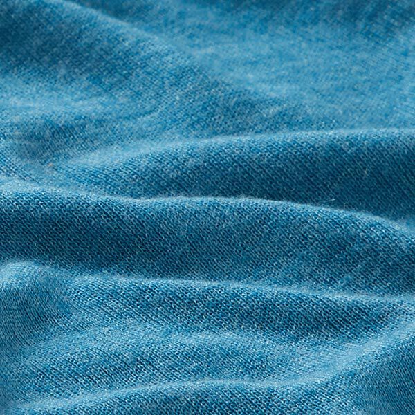 GOTS Woll-Seide Jersey Loop | Albstoffe – petrol, image number 2