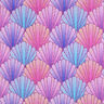 French Terry Sommersweat Muscheln Digitaldruck | by Poppy – lavendel/blaulila,  thumbnail number 1