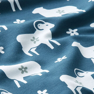 Baumwollsweat Widder – blau, 