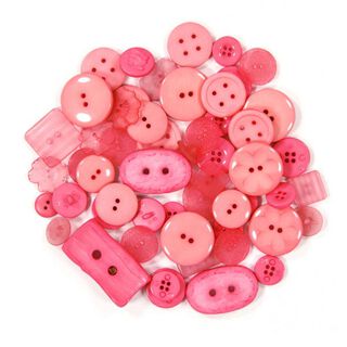 Knopfsortiment [55 Stück] - ROSA, 