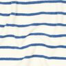 Frotteejersey Streifen – elfenbein/brilliantblau,  thumbnail number 2
