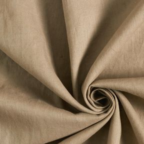 Leichter Leinen-Mix vorgewaschen – dunkelbeige, 