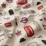 Dekostoff Halbpanama London – natur/rot,  thumbnail number 2