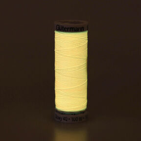 Glowy 40 Effektfaden (002) | 100 m | Gütermann - neonorange, 