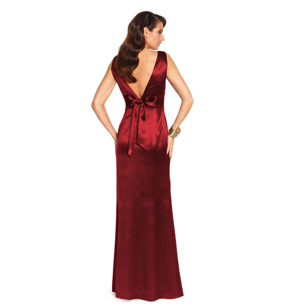 Stretch Satin – karminrot | Reststück 110cm