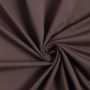 Baumwolljersey Medium Uni – schwarzbraun, 