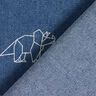 Jeansstoff Stretch Origami-Dinos – jeansblau,  thumbnail number 4