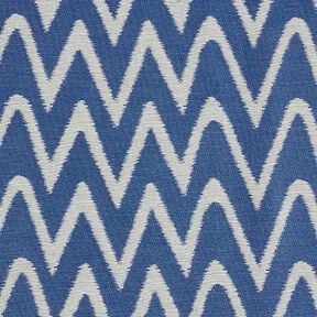 Outdoorstoff Jacquard Ikatmuster – blau, 