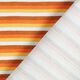 Baumwolljersey Querstreifen – weiss/orange,  thumbnail number 4