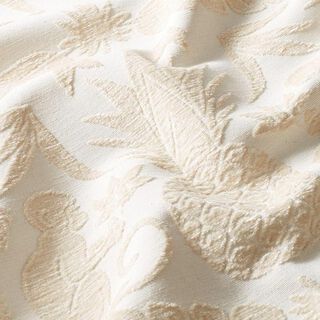 Chenille-Jacquard Barocker Dschungel – creme, 