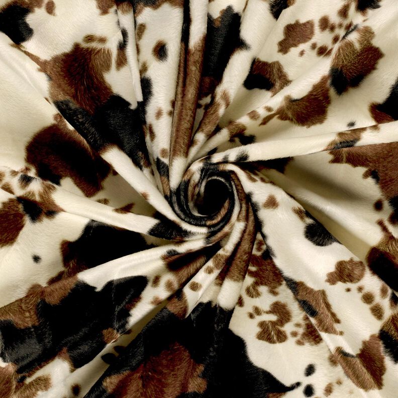 Tierfellimitat Kuh – braun/weiss,  image number 3