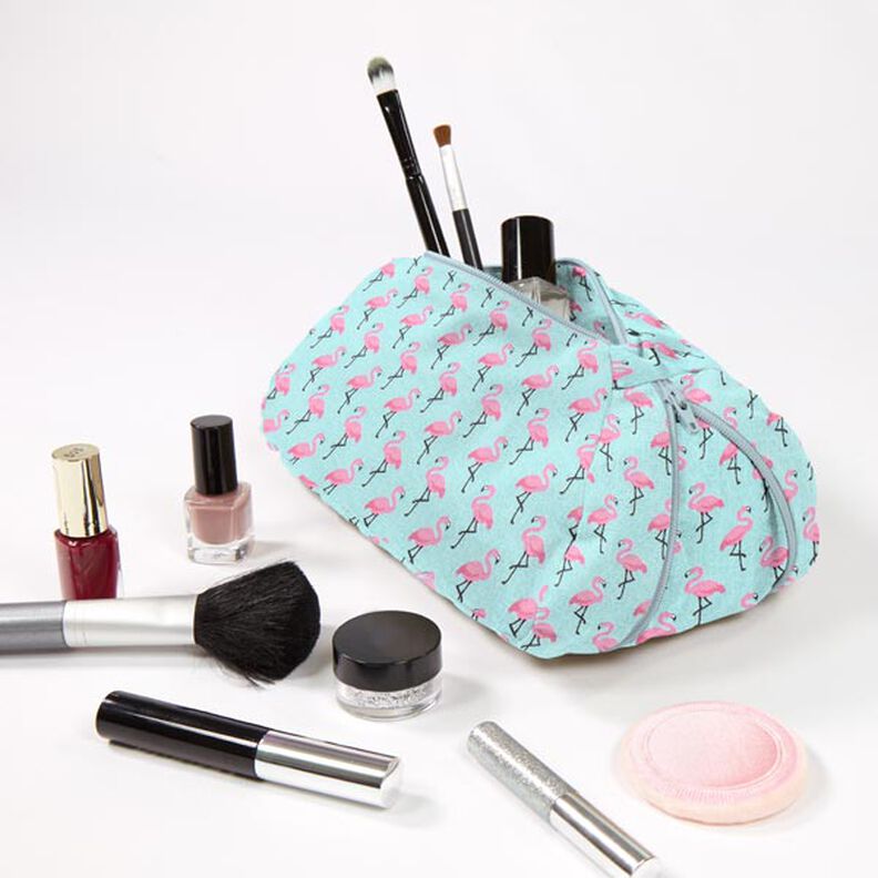 Beschichtete Baumwolle Flamingo – hellblau,  image number 7