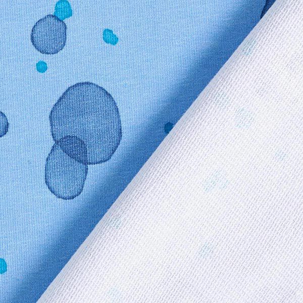 French Terry Sommersweat Aquarellkleckse | PETIT CITRON – hellblau, image number 4