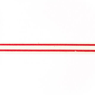 Webband Baumwolle Streifen – rot, 