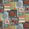 Dekostoff Gobelin Jeans-Patchwork – hellbeige/jeansblau,  thumbnail number 1