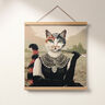 Dekopanel Gobelin elegante Katze – dunkelbeige/schwarz,  thumbnail number 7