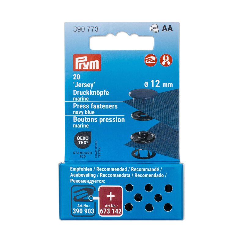 Druckknöpfe Jersey [12 mm] | Prym – marineblau,  image number 3