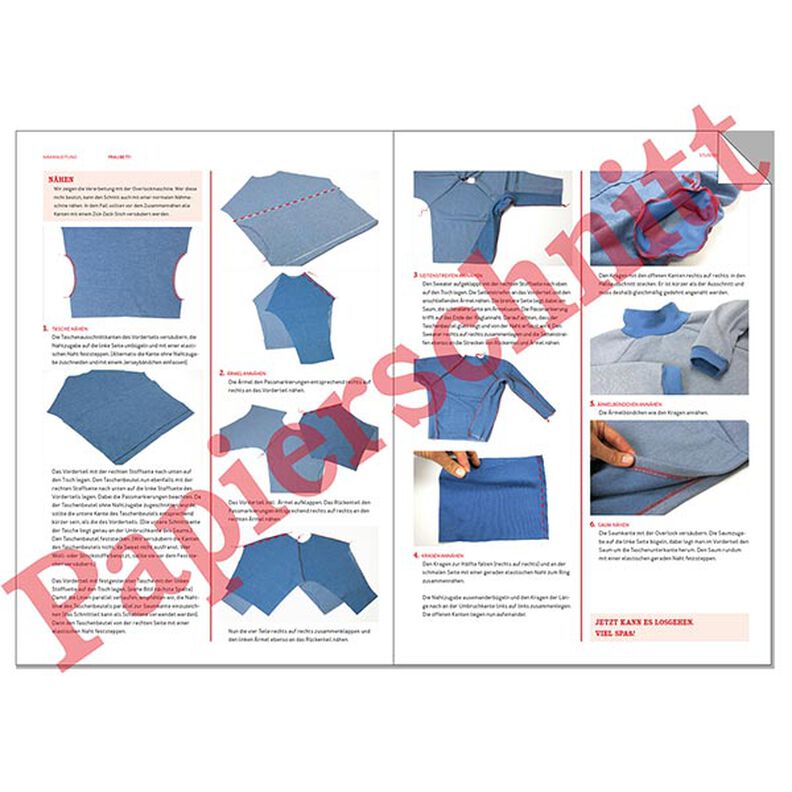 FRAU BETTI Fledermaussweater mit Bauchtasche und Stehkragen | Studio Schnittreif | XS-XXL,  image number 10