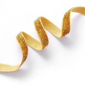 Samtband Metallic [10 mm] – gold metallic, 