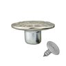 Jeanspatentknopf Stern – silber metallic,  thumbnail number 2