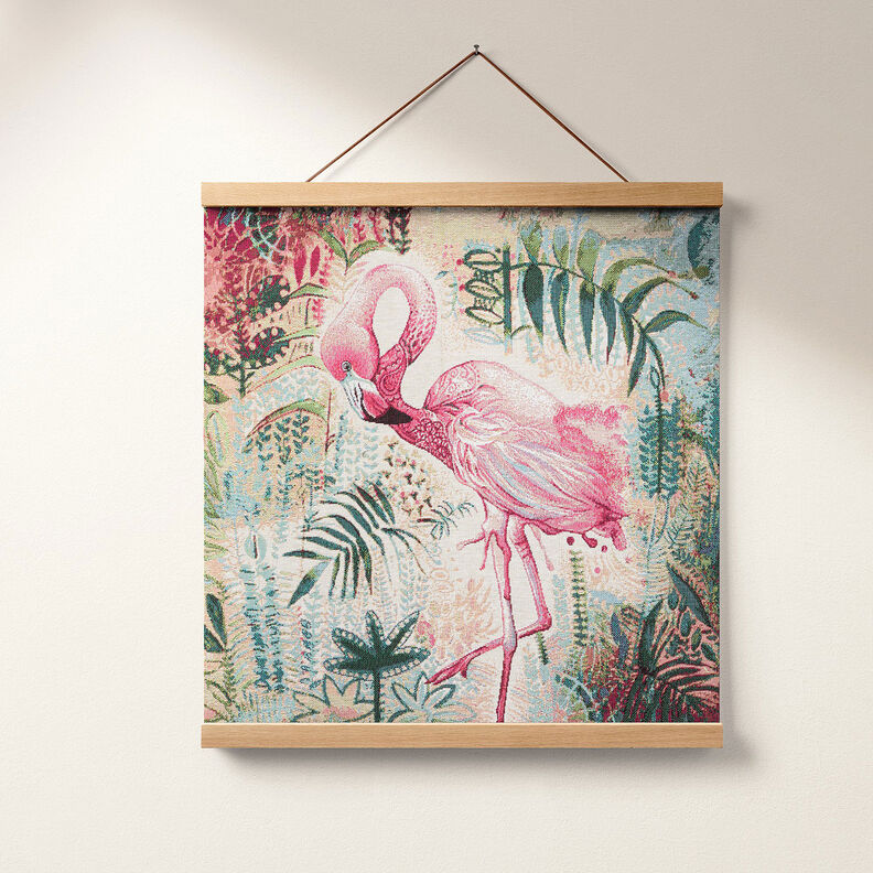 Dekostoff Gobelinstück Flamingo – beige/pink,  image number 6