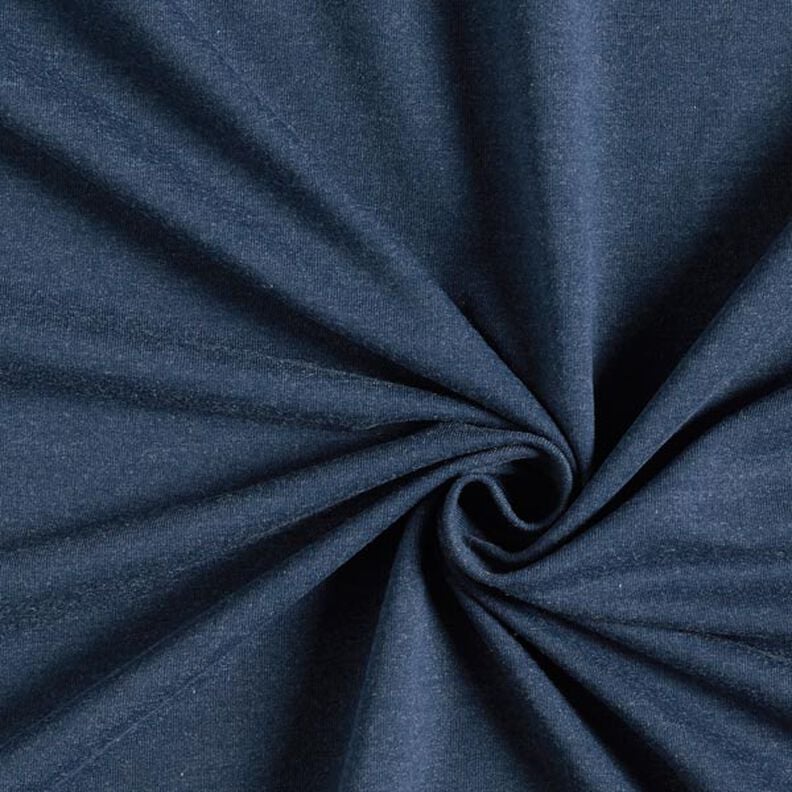 French Terry Fein Melange – marineblau/grau, image number 1