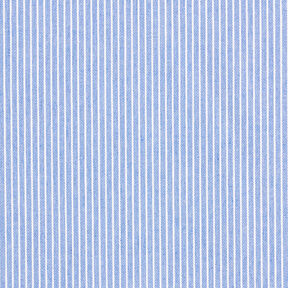 Blusenstoff Baumwoll-Mix Streifen – hellblau/weiss, 