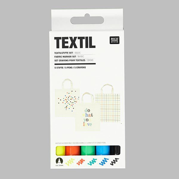 Textilstifte Set „Basic“ | RICO DESIGN,  image number 1