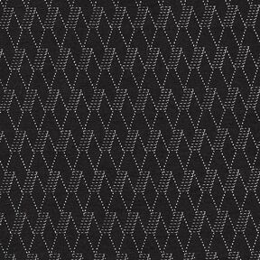 Stretch Jeans abstrakte Rauten – schwarz, 