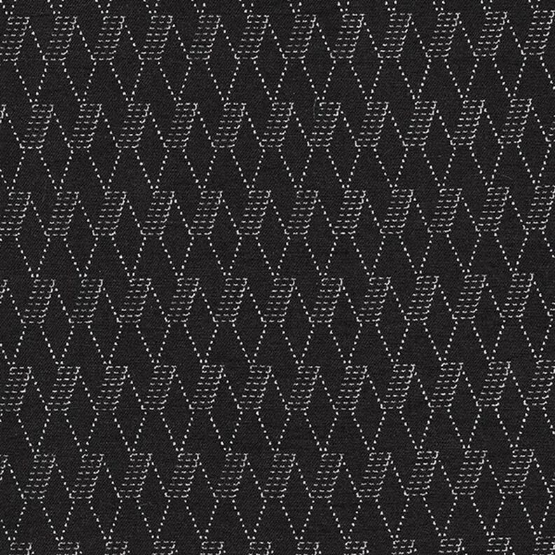 Stretch Jeans abstrakte Rauten – schwarz,  image number 1