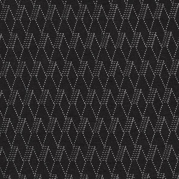 Stretch Jeans abstrakte Rauten – schwarz,  image number 1