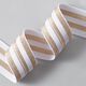 Gestreiftes Gummiband [40 mm] – weiss/gold,  thumbnail number 2