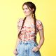 GOTS Baumwolljersey Vögel & Blumen | Tula – rosa,  thumbnail number 3