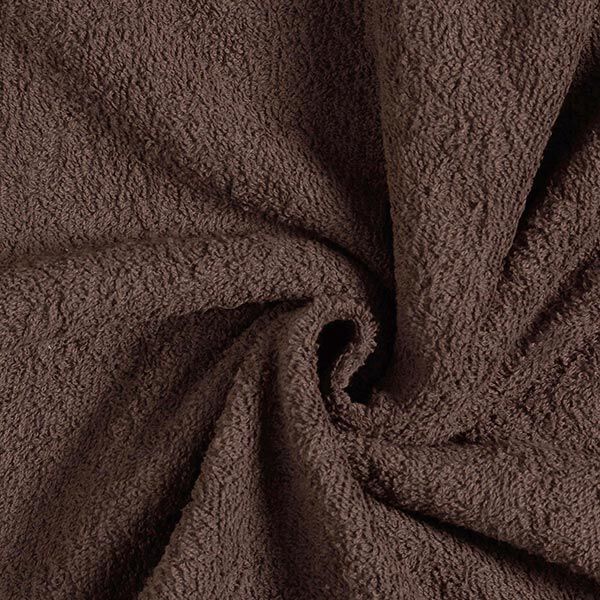 Frotteestoff – dunkelbraun | Reststück 50cm