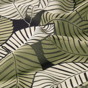 Chiffon Palmenblätter – schwarz/cashew, 