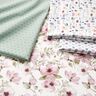 Baumwollstoff Popeline Mini Zacken – hellmint/dunkelaltrosa,  thumbnail number 5