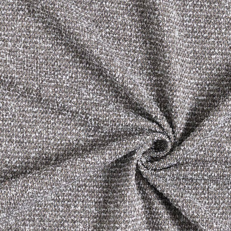 Strickbouclé Melange – dunkelbeige/nachtblau, image number 1