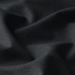 Baumwollpopeline Uni – schwarz | Reststück 70cm, 