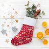 Baumwollstoff Cretonne Hunde an Weihnachten – rot,  thumbnail number 6