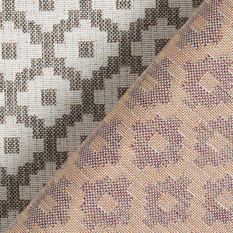 Outdoorstoff Jacquard Rauten – grau,  image number 4