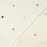 Teddyplüsch bestickte Herzen | Poppy Fabrics – elfenbein/rosé,  thumbnail number 4