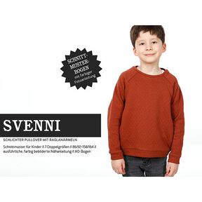 SVENNI schlichter Pullover mit Raglanärmeln | Studio Schnittreif | 86-164, 