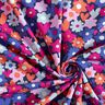 Baumwolljersey bunte Blumen | Poppy Fabrics – nachtblau,  thumbnail number 3