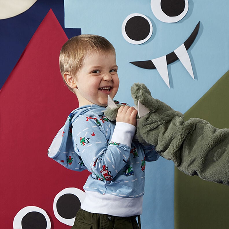 Baumwolljersey Medium Uni – taupe,  image number 9