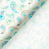 Leinen-Mix Paisley – elfenbein/helltürkis,  thumbnail number 4