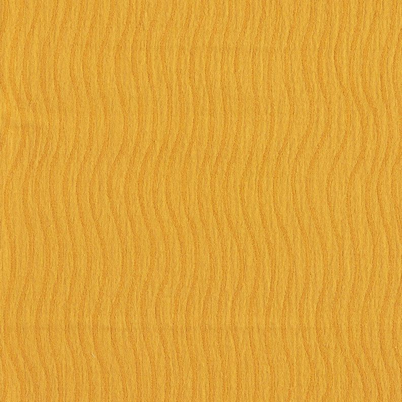 Leinen-Baumwoll-Mix Jacquard Wellenmuster – currygelb,  image number 5